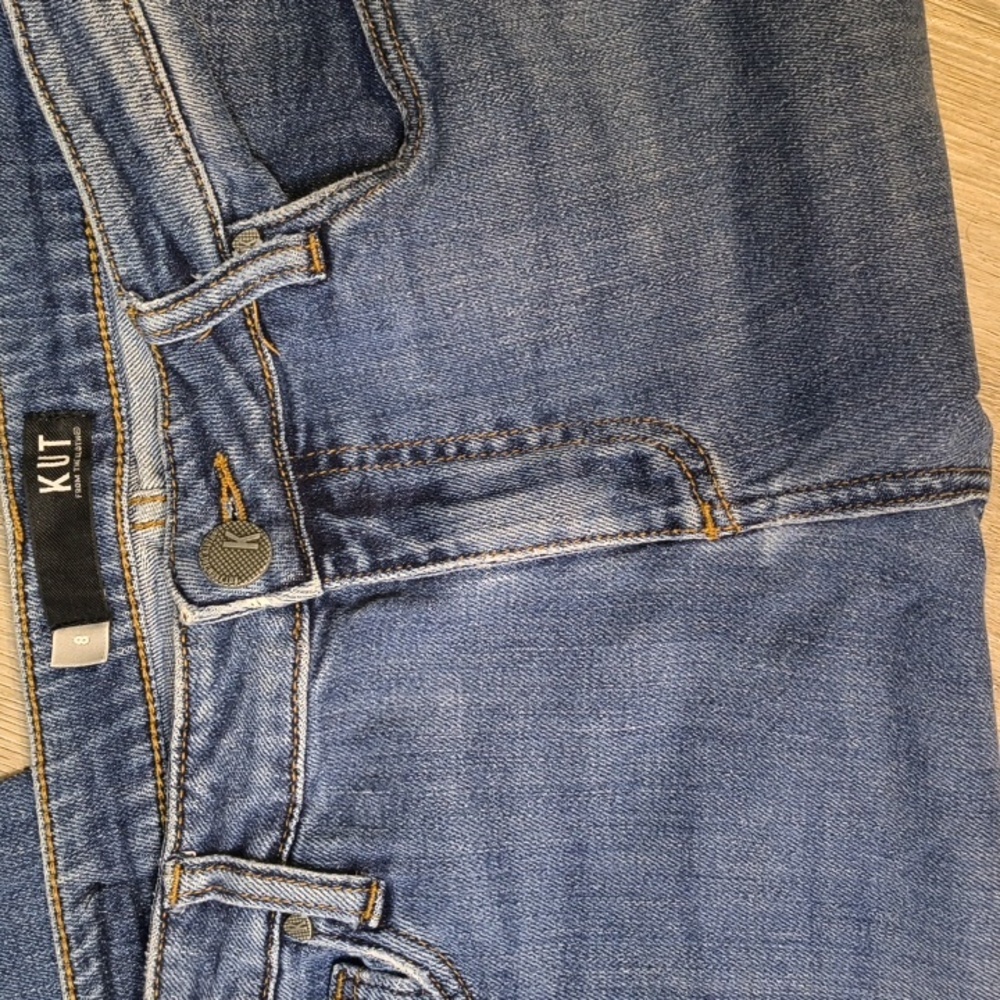 sac304✂️High Rise Straight Leg w/26" Inseam KUT Woman's Jeans Size 8 - Picture 3 of 7